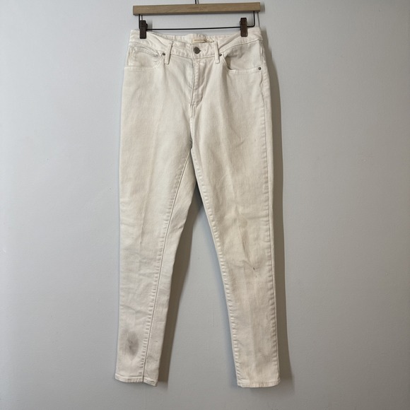 Levi's Denim - Levi's 721 High Rise Skinny Jeans White Women's 10 Clean Girl Chic Downtown Edge